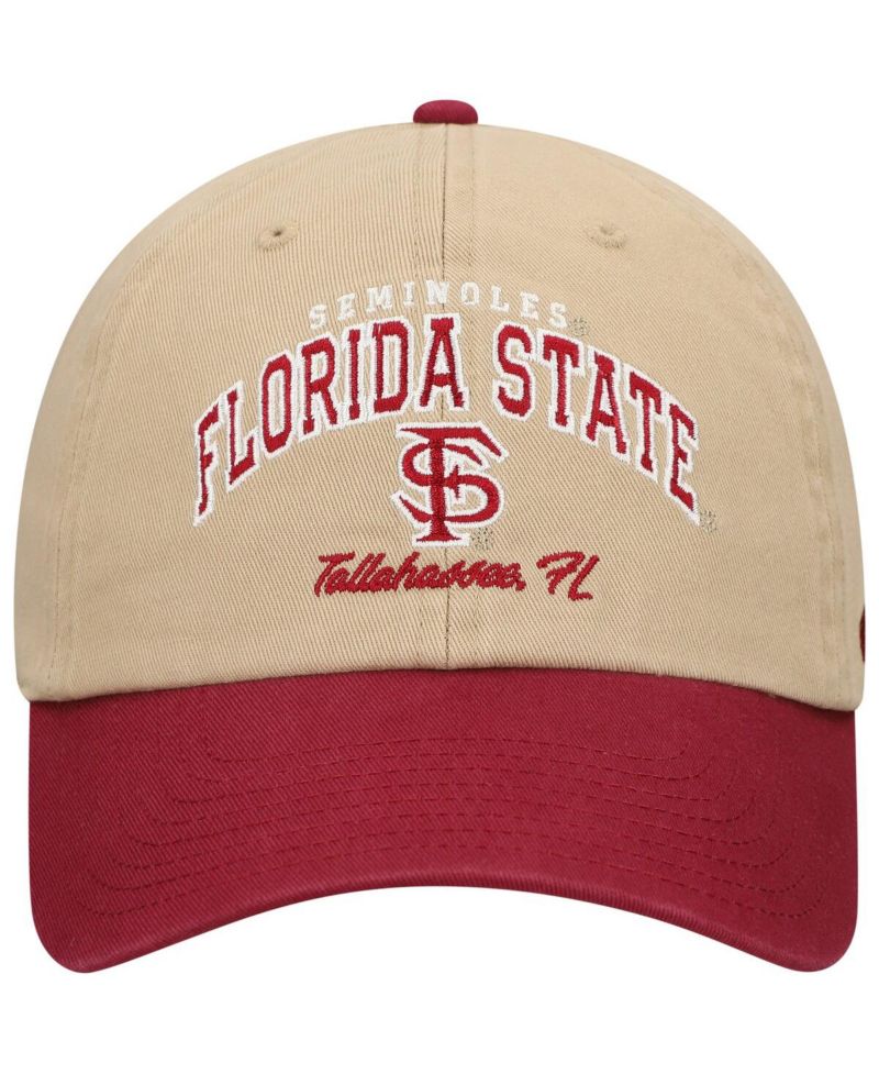 Men's Khaki Florida State Seminoles Local Clean Up Adjustable Hat