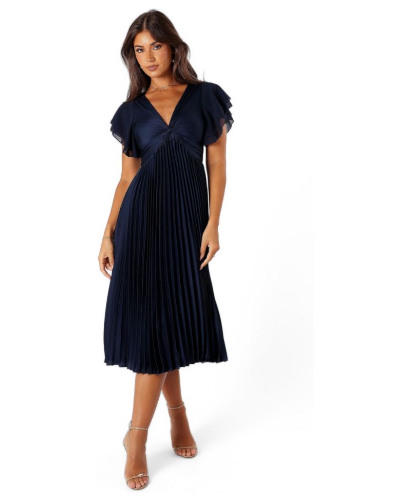 Women's Nova Flutter Sleeve Midi Dress