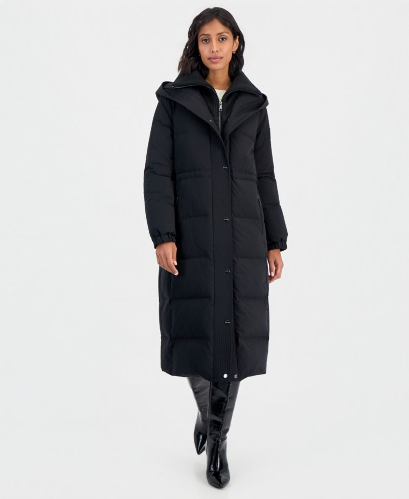 Women's Hooded Down Maxi Puffer Coat