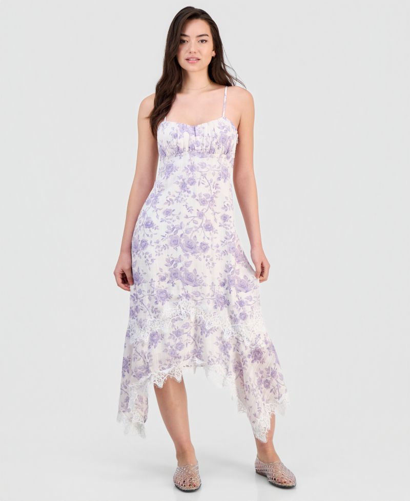 Women's Textured Scoop-Neck Slip Dress
