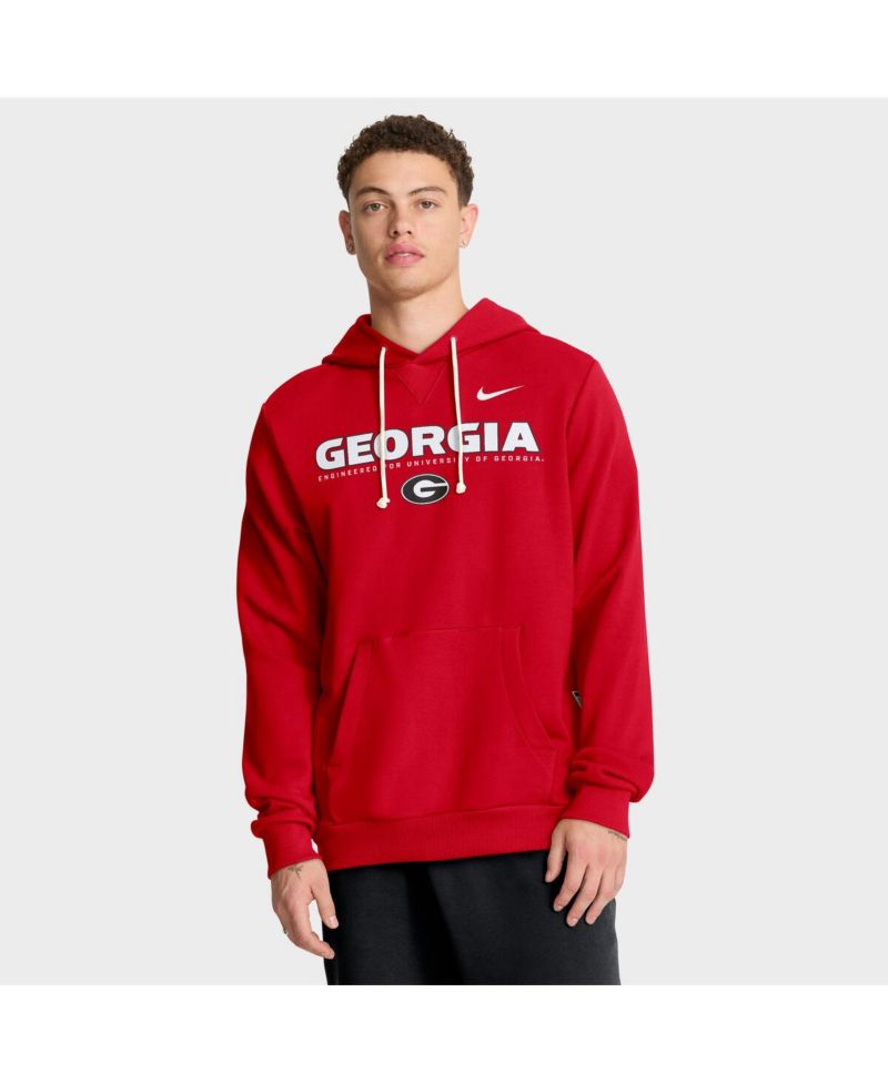 Men's Red Georgia Bulldogs 2025 Sideline Standard Issue Dri-FIT Hoodie