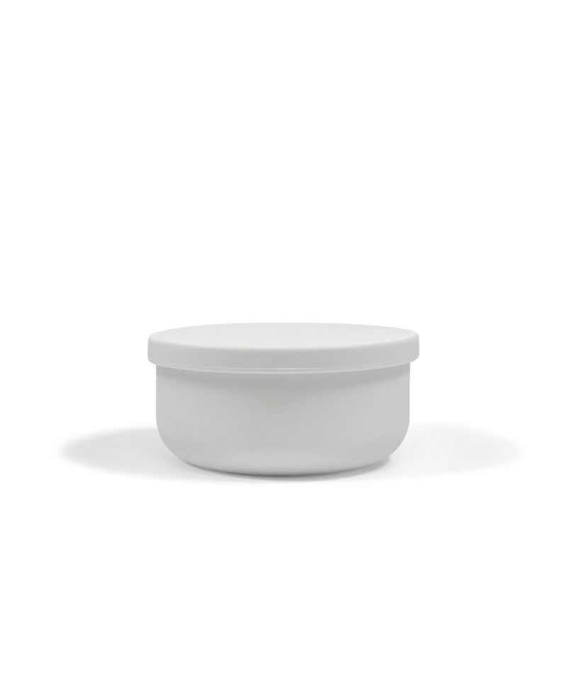 Toddler SiliSnack Silicone Snack Saver, Microwave and Freezer Safe, Grey