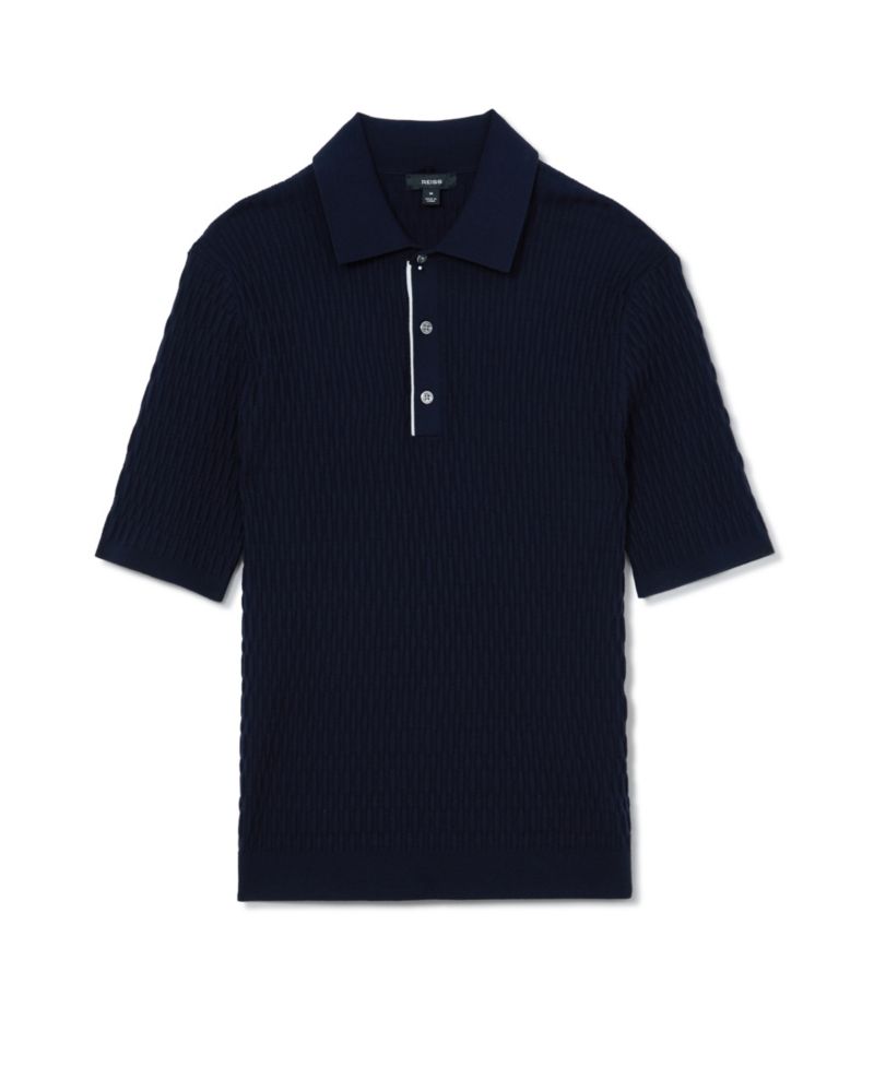 Men's Era Slim-Fit Short-Sleeve Textured Polo Shirt