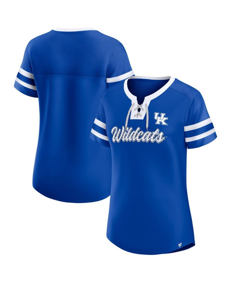 Women's Royal Kentucky Wildcats Iconic Athena Lace-Up T-Shirt