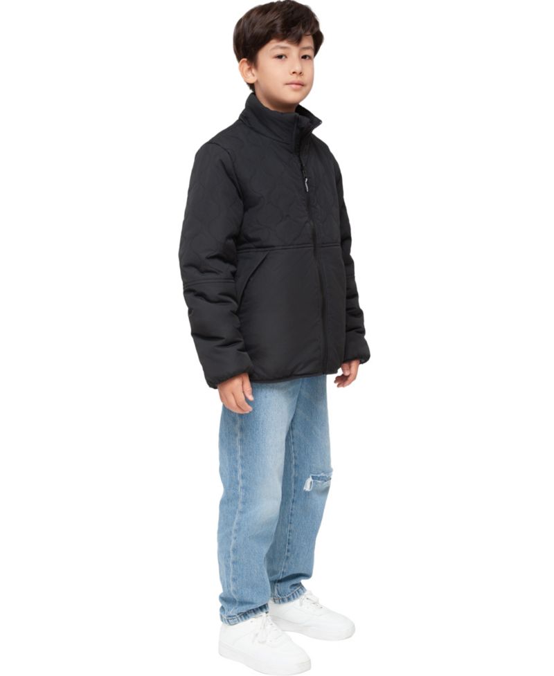 Little and Big Boys' Reversible Lightweight Fleece Jacket