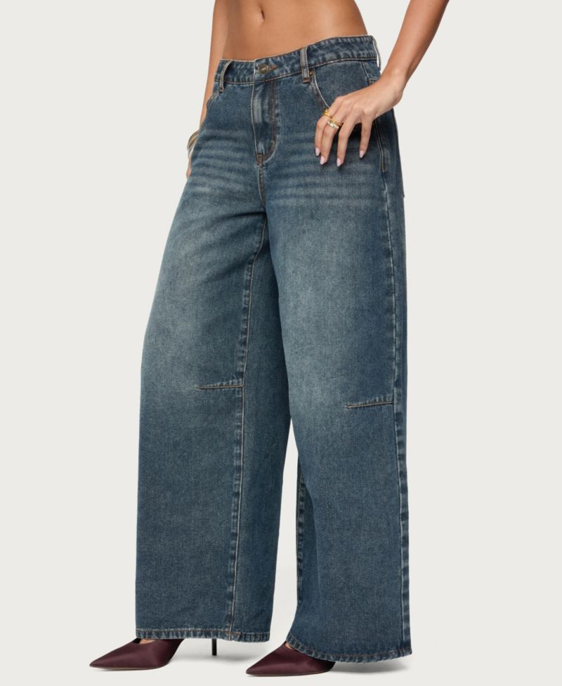 Women's Santi Low Rise Wide Leg Jeans