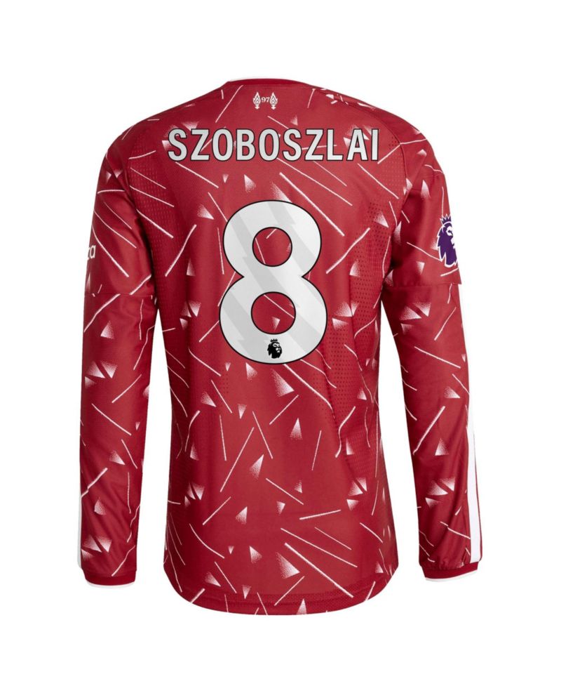 Men's Dominik Szoboszlai Red Liverpool 2026/27 Home On-Field Authentic Long Sleeve Jersey