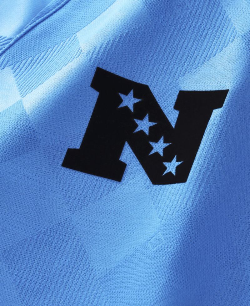Big Boys and Girls Blue Carolina Panthers Football x Football Collared Fan Jersey
