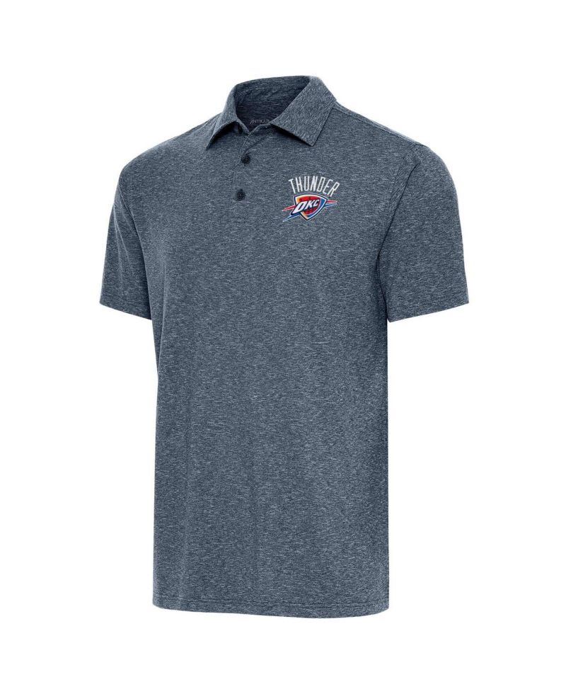 Men's Heather Navy Oklahoma City Thunder Par Polo Shirt