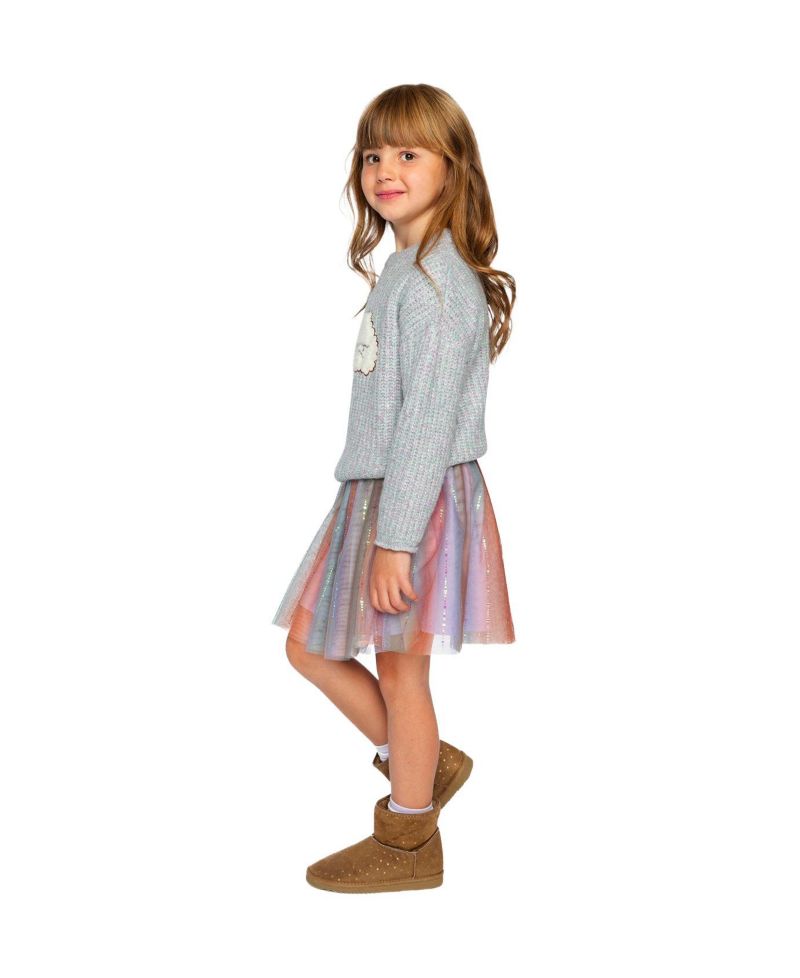 Little Girls (6-12) Poodle Sweater