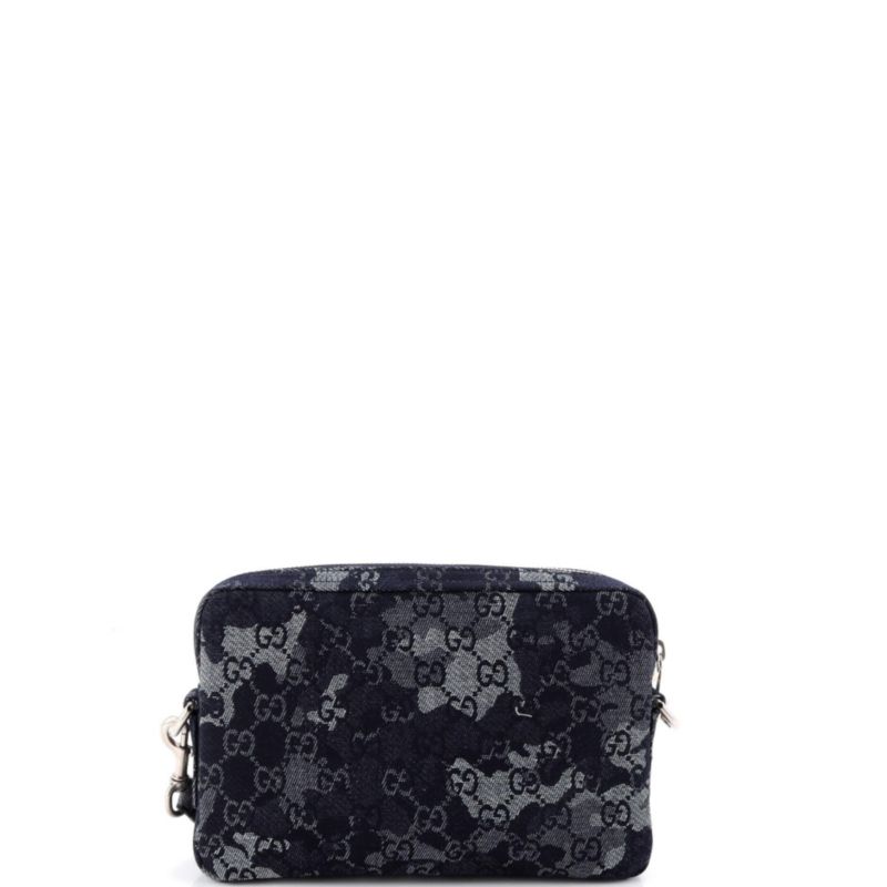Convertible Crossbody Bag Camouflage GG Denim