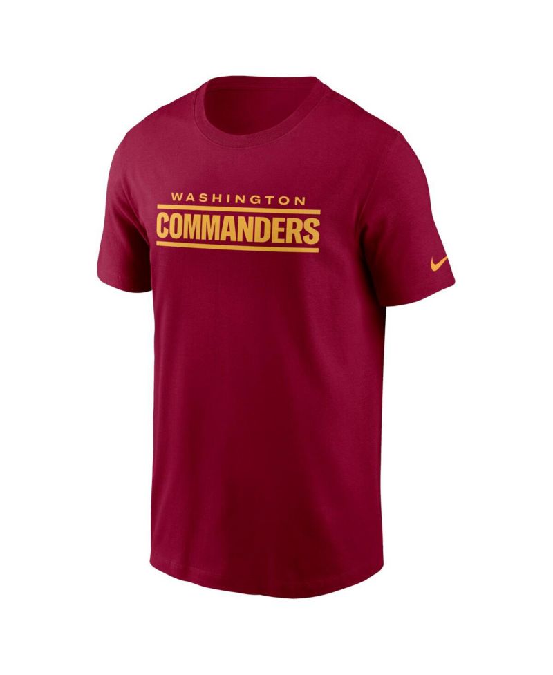 Men's Burgundy Washington Commanders Wordmark T-shirt