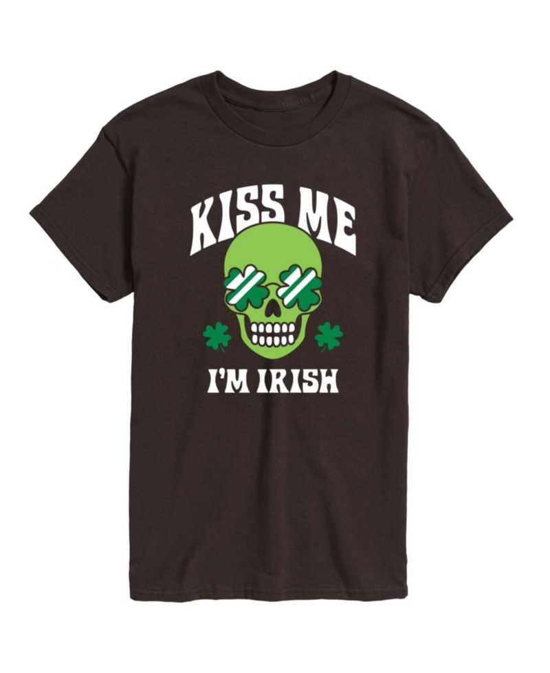 Men's Instant Message Kiss Me I'm Irish Short-Sleeve Graphic T-Shirt