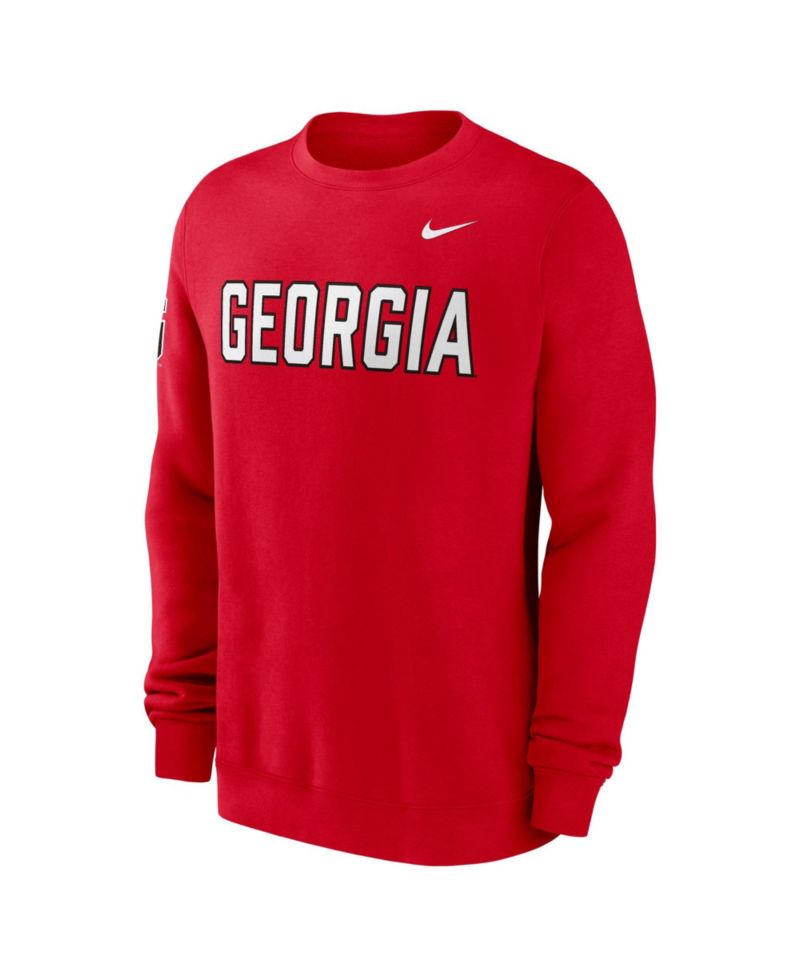 Men's Georgia Sideline Club Fleece Crewneck Sweatshirt