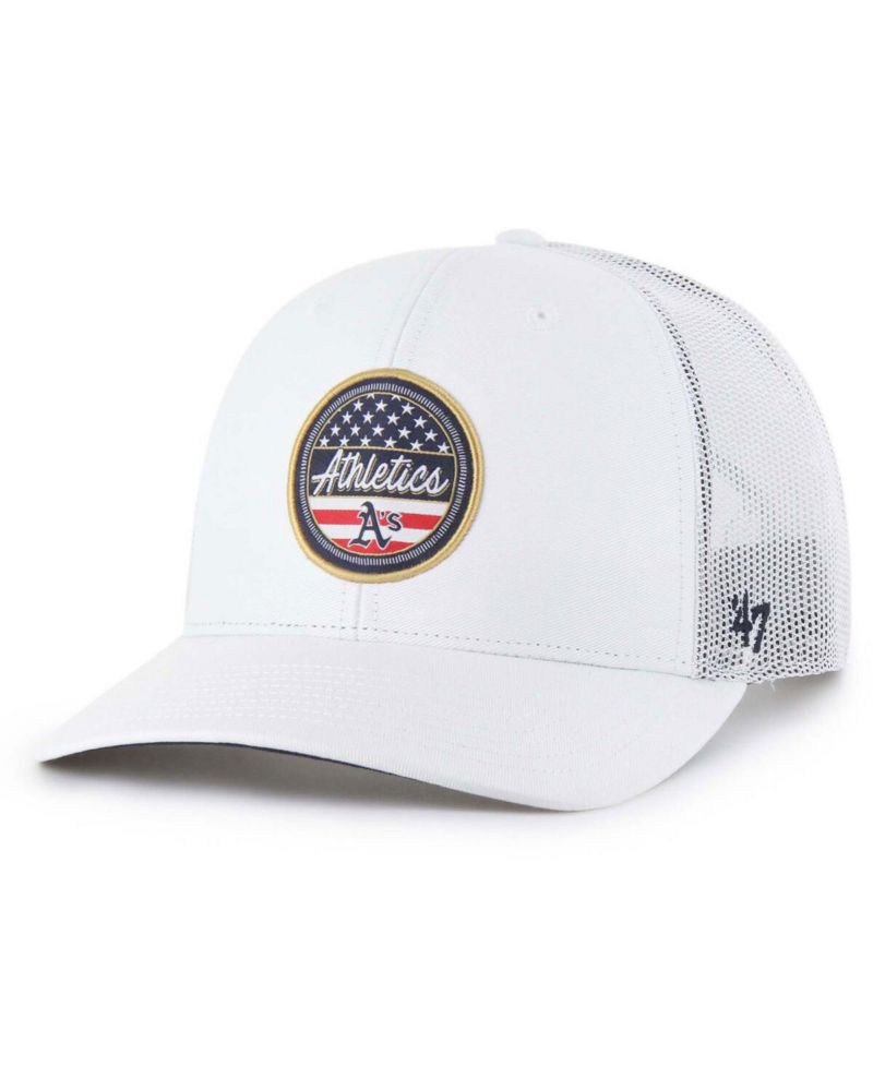 Men's White Athletics Homage Adjustable Trucker Hat
