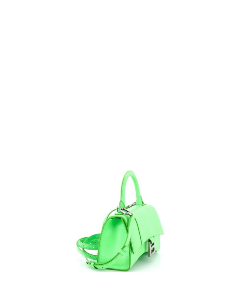 XS Hourglass Top Handle Bag Leather