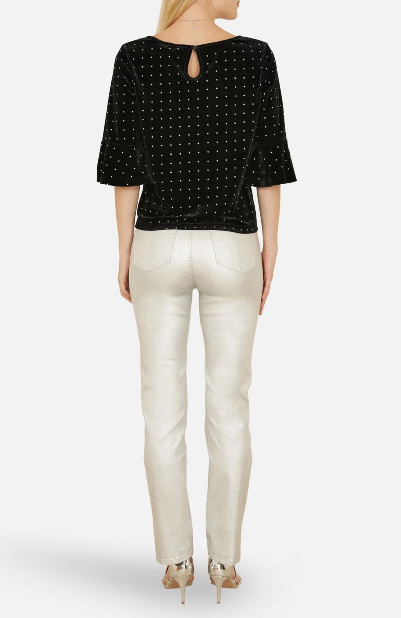 Women's Fluted Sleeve Relaxed Fit Top