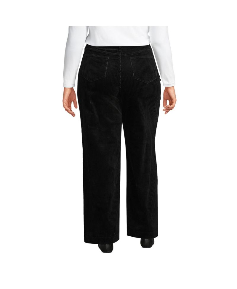 Women's High Rise Wide Leg Corduroy Pants
