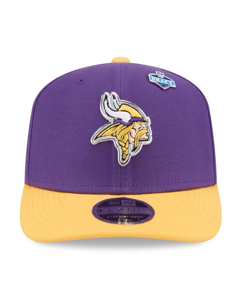 Men's Purple/Gold Minnesota Vikings 2026 NFL Draft 9SEVENTY Adjustable Hat