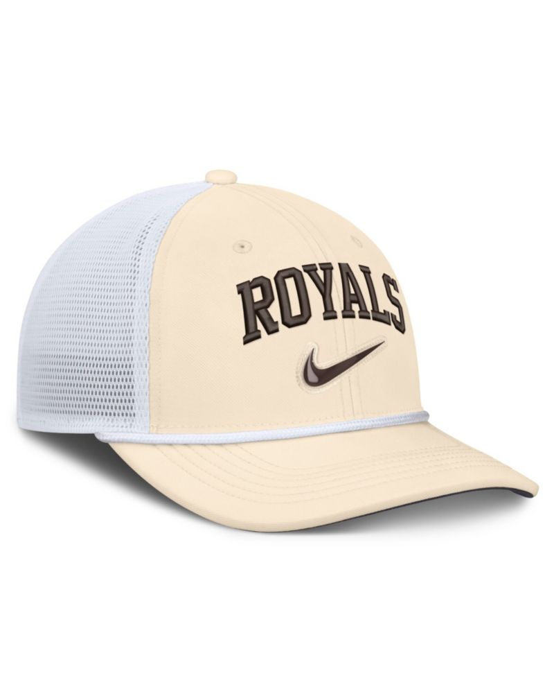 Men's Natural/White Kansas City Royals Rise Dri-FIT Trucker Adjustable Hat&iquest;