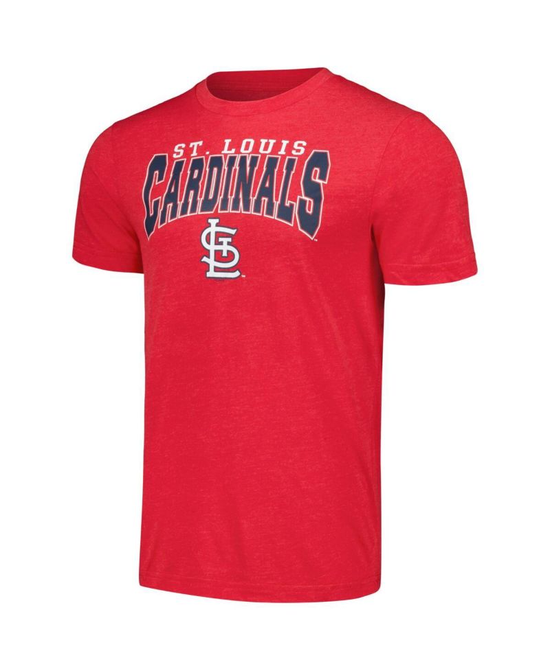 Men's Charcoal, Red St. Louis Cardinals Meter T-shirt and Pants Sleep Set