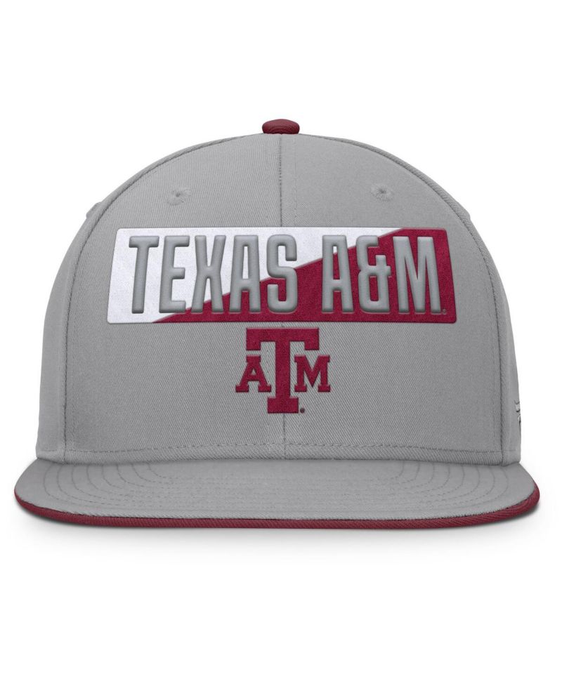 Men's Gray Texas A&M Aggies Duo Snapback Hat