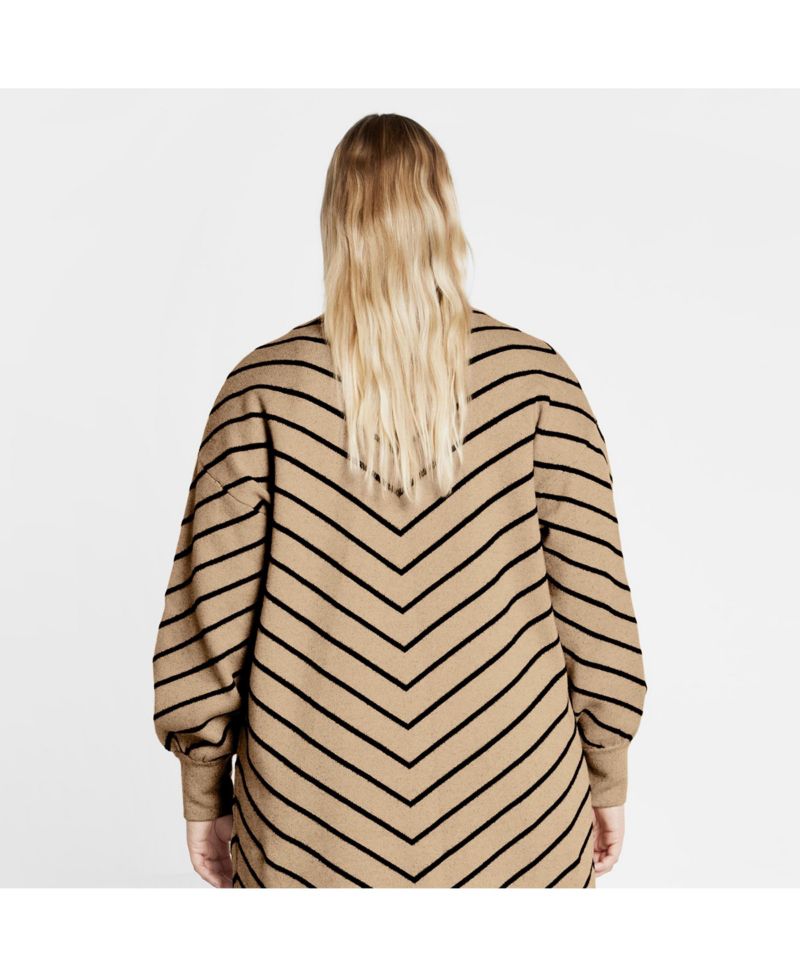 Plus Size Stripe Ivy Cardigan