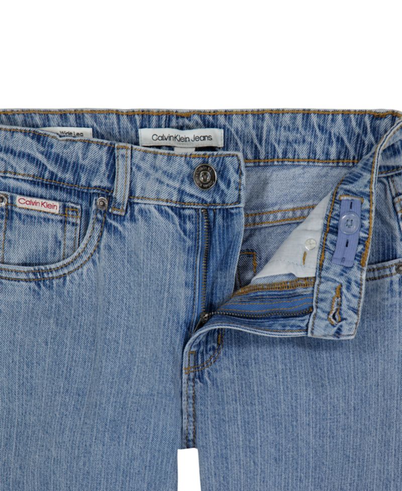 Girls' 7-16 Wide-Leg Denim Jeans