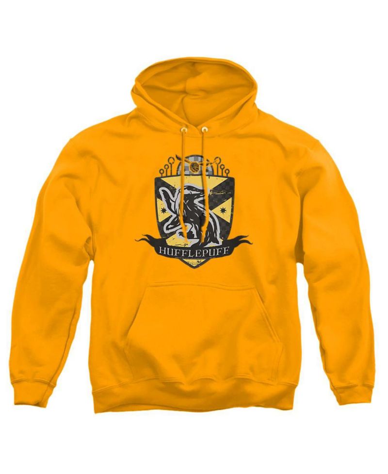 Men's Hufflepuff Quidditch Crest Pull-Over Hoodie