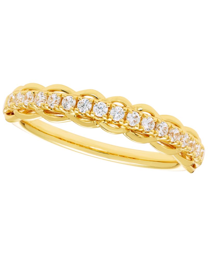 Diamond Band Ring (1/4 ct. t.w.) in 10k Yellow Gold