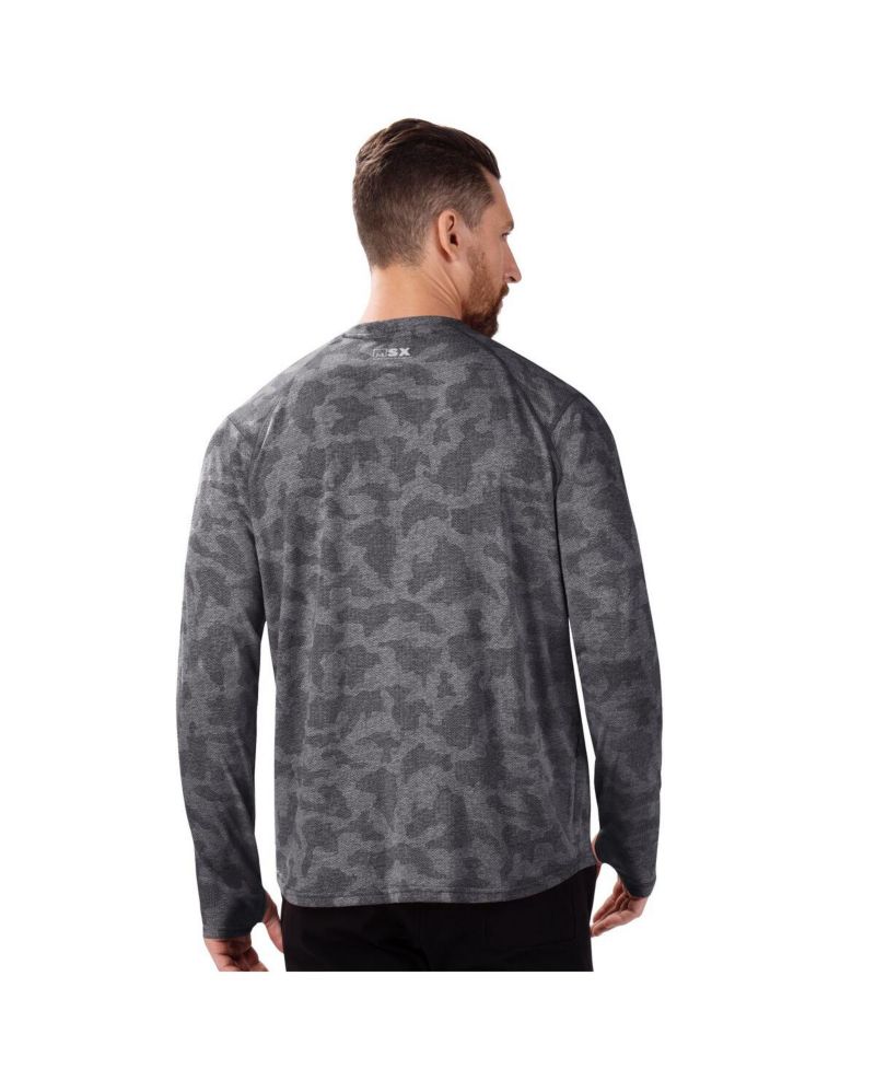Men's Black Pittsburgh Steelers Performance Camo Long Sleeve T-Shirt
