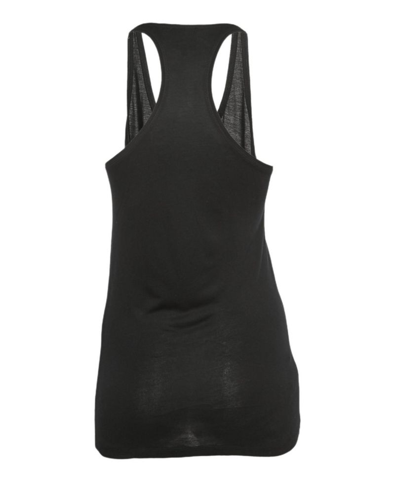 Women's Black Logo Print Knit Tank Top