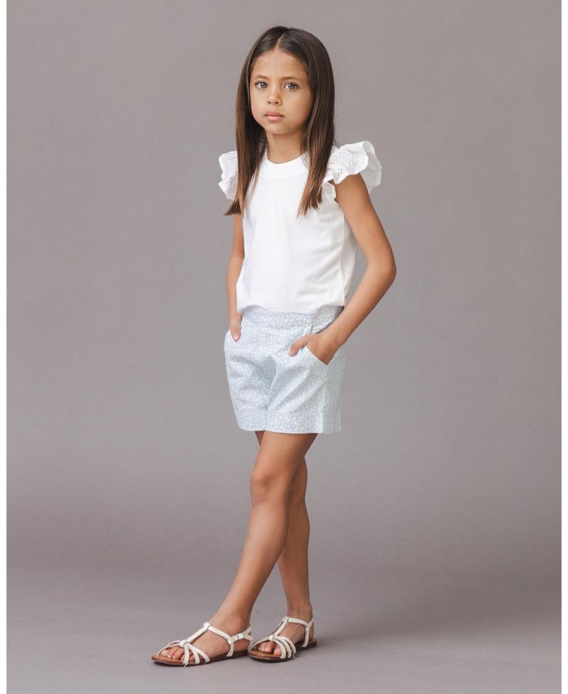 Little Girls Hope and Henry Organic Seersucker Pull-On Short