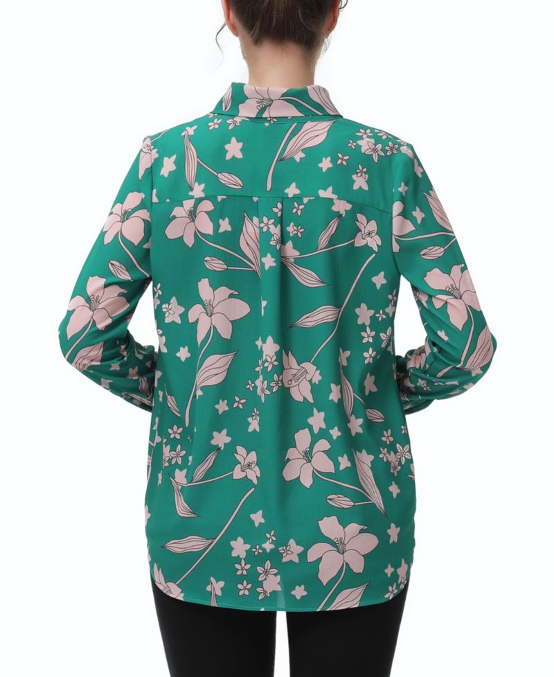 Maternity Tie Neck Nursing Blouse