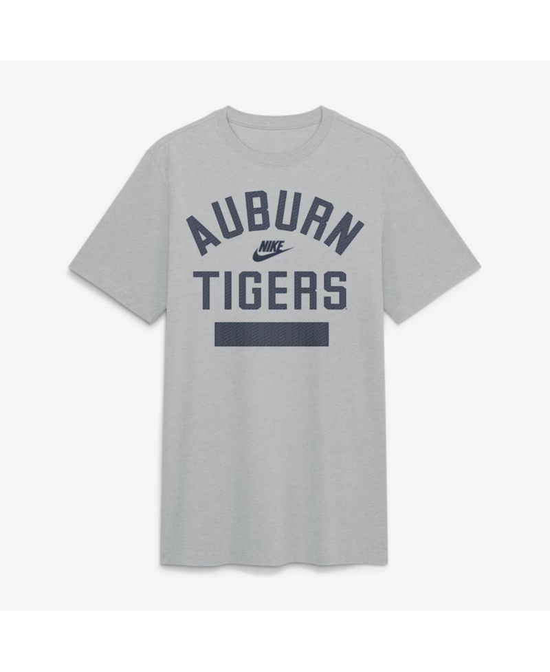 Men's Heather Gray Auburn Tigers Arch Wordmark Legacy Tri-Blend T-Shirt