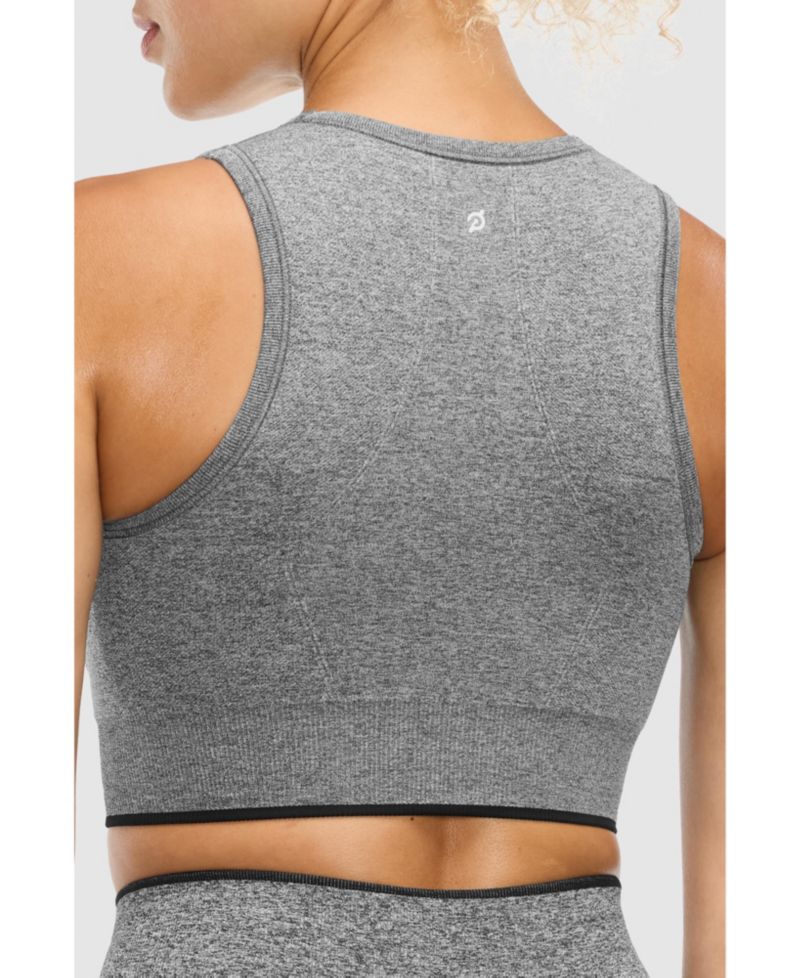 Women's Seamless Melange High Neck Bra