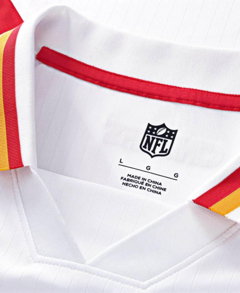 Men's White Kansas City Chiefs Football x Football Collared Fan Jersey