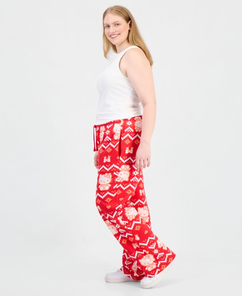 Plus Size Fair Isle High-Rise Pull-On Pants