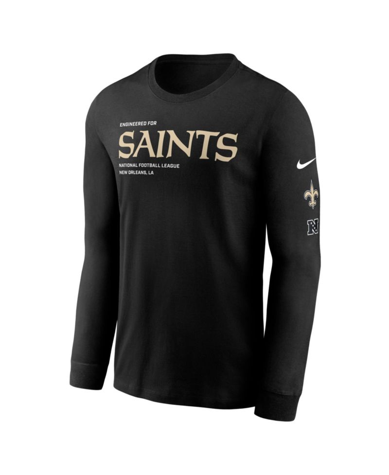 Men's Black New Orleans Saints Play to Win Long Sleeve T-Shirt