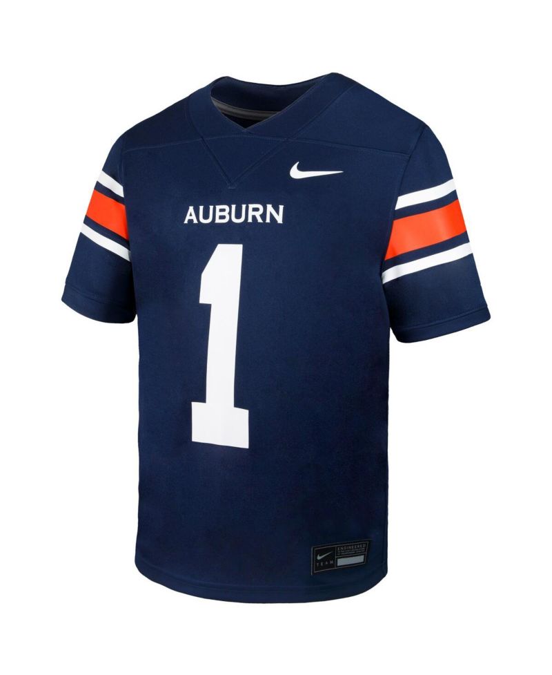 Big Boys and Girls 1 Navy Auburn Tigers Untouchable Replica Game Jersey