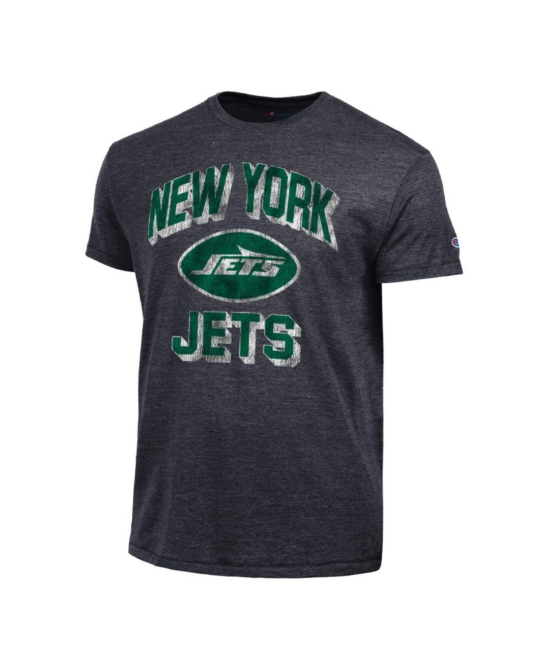 Men's New York Jets Ultimate Tri-Blend Distressed Graphic T-Shirt