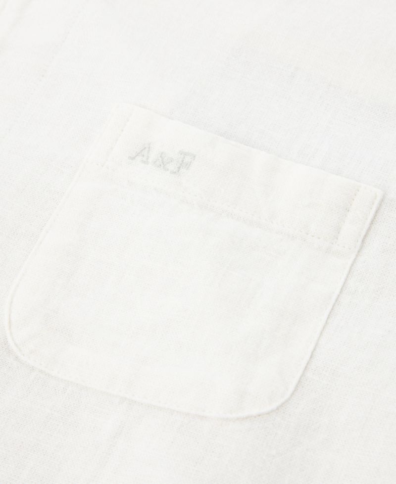 Boys' Short-Sleeve Linen Camp Shirt