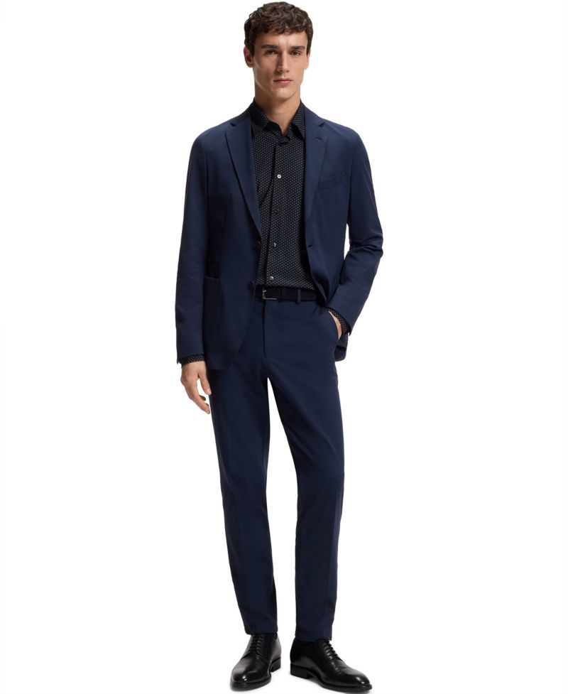 Men's Performance-Stretch Jersey Dress Shirt