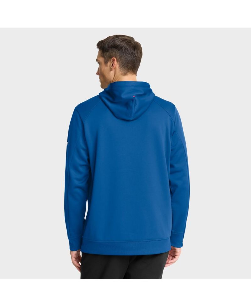 Men's Blue New York Rangers Authentic Pro Rink Centennial Hoodie