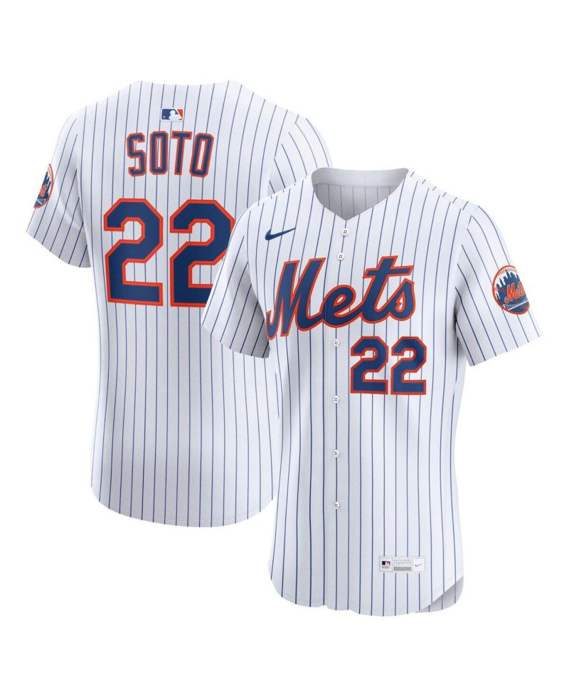 Men's Juan Soto White New York Mets Home Elite Jersey