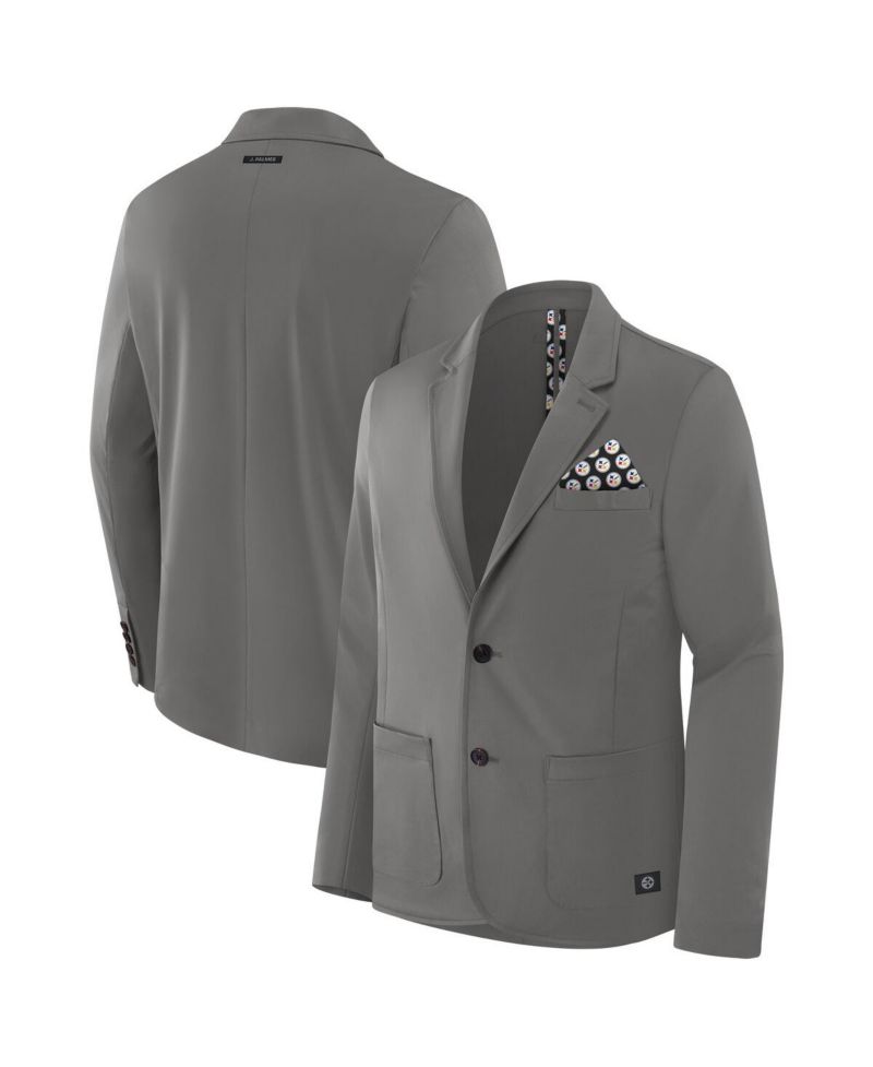 Men's Graphite Pittsburgh Steelers Man-In-Motion Blazer
