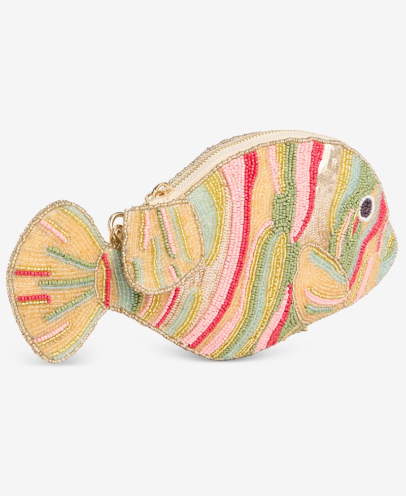 Beaded Fish Crossbody Bag