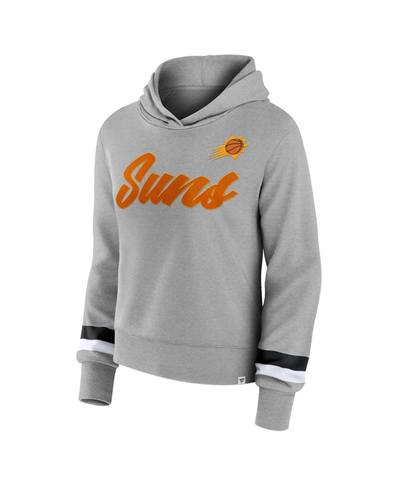 Women's Heather Gray Phoenix Suns Halftime Pullover Hoodie