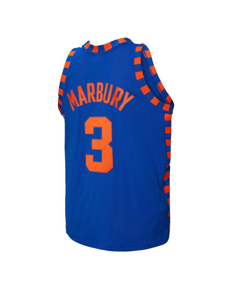Men's Stephon Marbury Blue New York Knicks 2005/06 Hardwood Classics Swingman Jersey