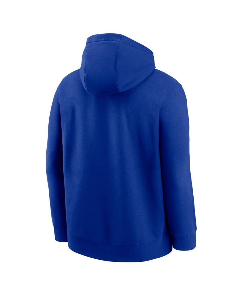Men's Royal New England Patriots Rewind Club Logo Pullover Hoodie